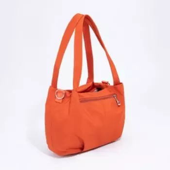 Сумка-тоут на молнии, цвет рыжий