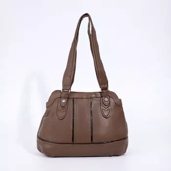 Сумка-тоут на молнии, цвет рыжий