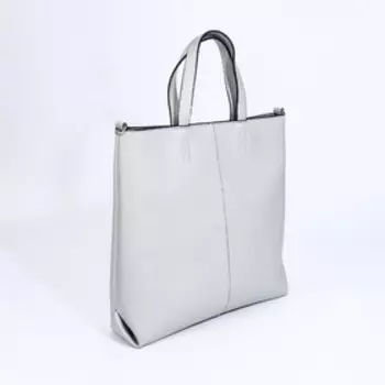 Сумка-тоут L-Craft на молнии, цвет серебряный