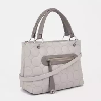 Сумка-тоут на молнии, цвет серый