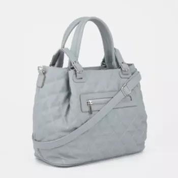 Сумка-тоут на молнии, цвет серый