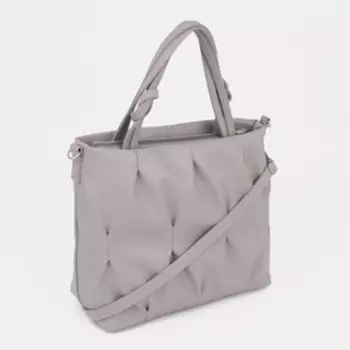 Сумка-тоут на молнии, цвет серый