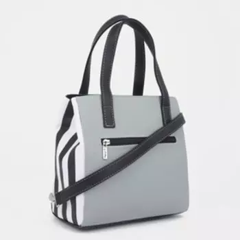 Сумка-тоут на молнии, цвет серый