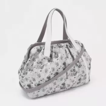 Сумка-саквояж на молнии, цвет серый