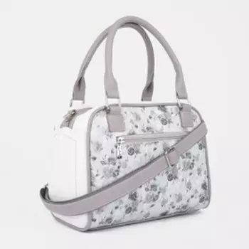 Сумка-тоут на молнии, цвет серый