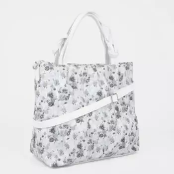 Сумка-тоут "Золотой дождь" на молнии, цвет серый