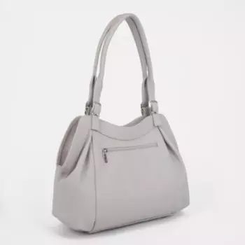 Сумка-тоут на молнии, цвет серый