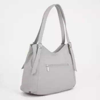 Сумка-тоут на молнии, цвет серый