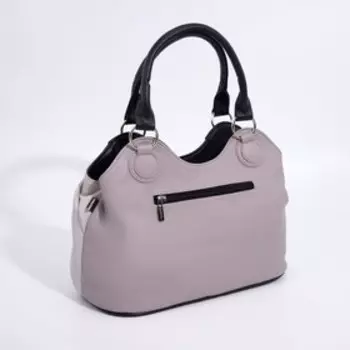 Сумка-тоут на молнии, цвет серый