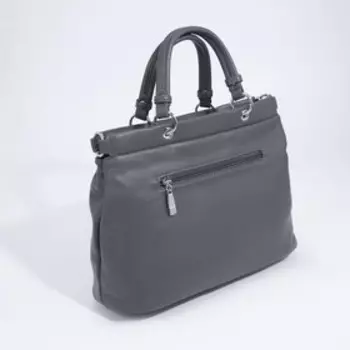 Сумка-тоут на молнии, цвет серый