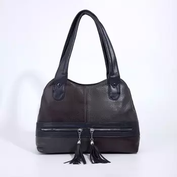 Сумка-тоут на молнии, цвет серый