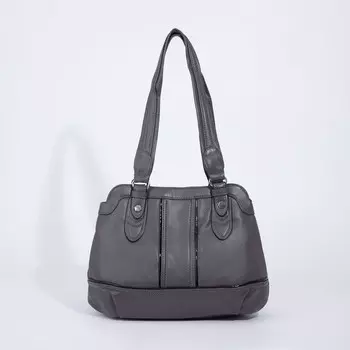 Сумка-тоут на молнии, цвет серый