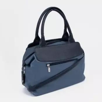 Сумка-тоут на молнии, цвет синий