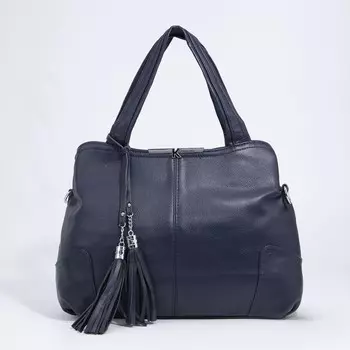 Сумка-тоут на молнии, цвет синий