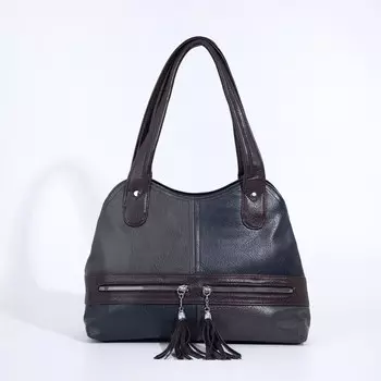 Сумка-тоут на молнии, цвет синий