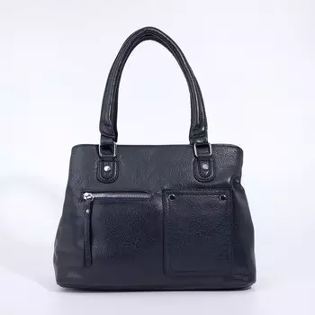 Сумка-тоут на молнии, цвет синий