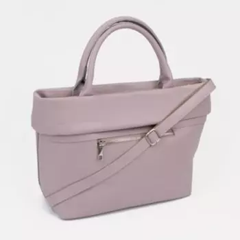 Сумка-тоут Miss Bag на молнии, цвет сиреневый