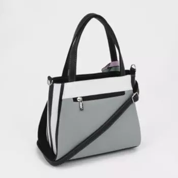 Сумка-тоут на молнии, цвет зелёный