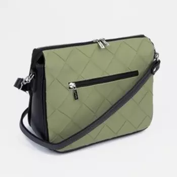 Сумка-тоут на молнии, цвет зелёный