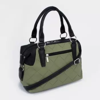 Сумка-тоут на молнии, цвет зелёный