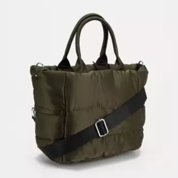 Сумка-тоут на молнии, цвет зелёный