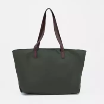 Сумка-тоут на молнии, цвет зелёный