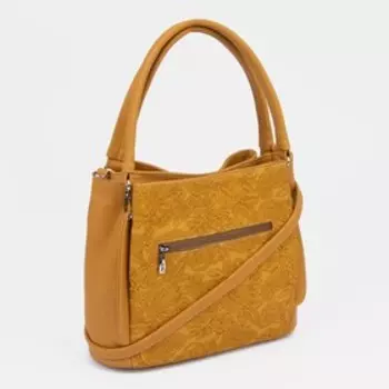 Сумка-тоут на молнии, цвет жёлтый