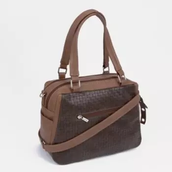 Сумка-тоут на молнии, цвет жёлтый