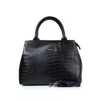 Сумка тоут, отдел на молнии, цвет черный 15х32х22,5см