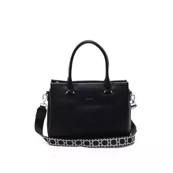 Сумка тоут, отдел на молнии, цвет черный