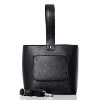 Сумка тоут, отдел на молнии, цвет черный 21х24,5х11,7см