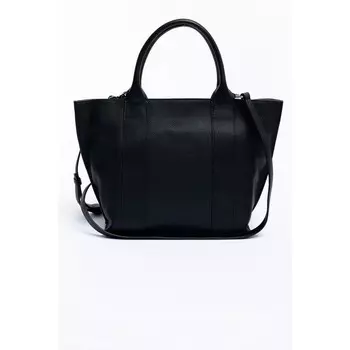 Сумка тоут, отдел на молнии, цвет черный 26х23х11см