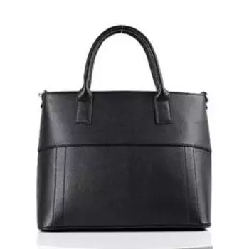 Сумка тоут, отдел на молнии, цвет черный 27,3х33,5х13,5см