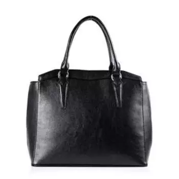 Сумка тоут, отдел на молнии, цвет черный 28,5х36х13,2см