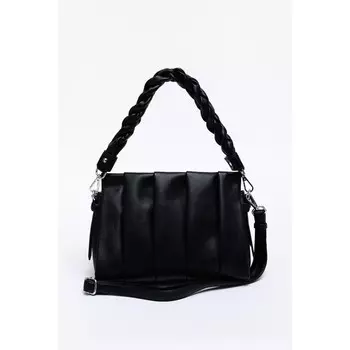 Сумка тоут, отдел на молнии, цвет черный 28х20х13см