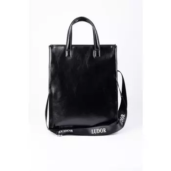 Сумка тоут, отдел на молнии, цвет черный 30х37х15см