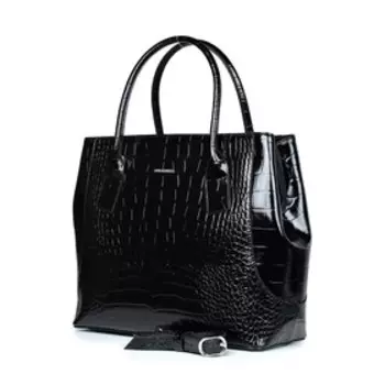 Сумка тоут, отдел на молнии, цвет черный 36х31х14,3см