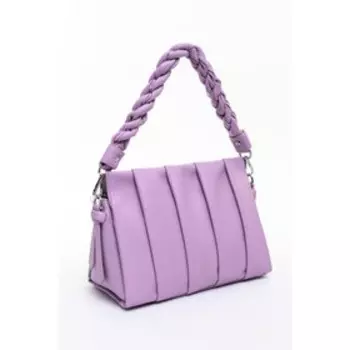 Сумка тоут, отдел на молнии, цвет фиолетовый 28х20х13см