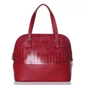 Сумка тоут, отдел на молнии, цвет красный 34х24,5х13,5см