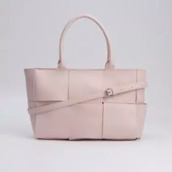 Сумка-тоут, отдел на молнии, цвет розовый