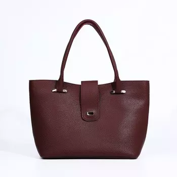 Сумка-тоут на молнии, цвет бордовый