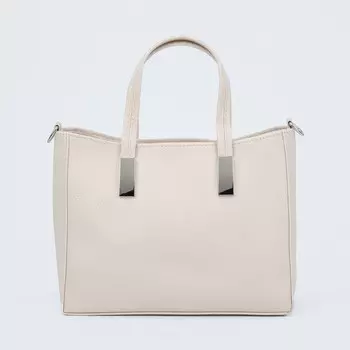 Сумка женская TEXTURA, тоут средний размер, цвет бежевый