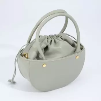 Сумка-тоут, отдел на шнурке, длинный ремень, цвет зелёный