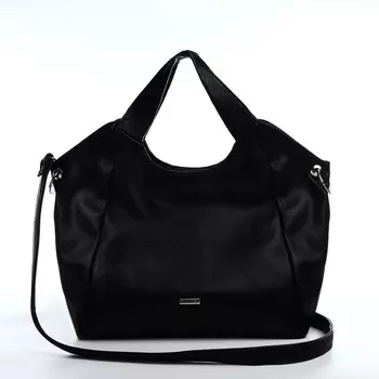 Сумка-тоут "Саломея" на молнии, цвет чёрный