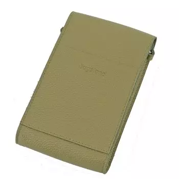 Сумка ВТ001-02140, цвет зеленый, натуральная кожа, 11х3х17 см