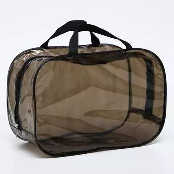 Сумка в роддом 23х32х17, цветной ПВХ, цвет черный