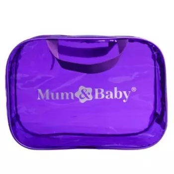 Сумка в роддом 23х32х17, цветной ПВХ, цвет фиолетовый