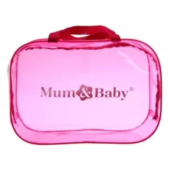 Сумка в роддом 23х32х17, цветной ПВХ, цвет розовый