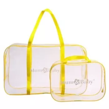 Сумка в роддом, с косметичкой, цвет жёлтый