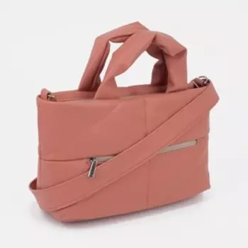 Сумка-тоут на молнии, цвет оранжевый